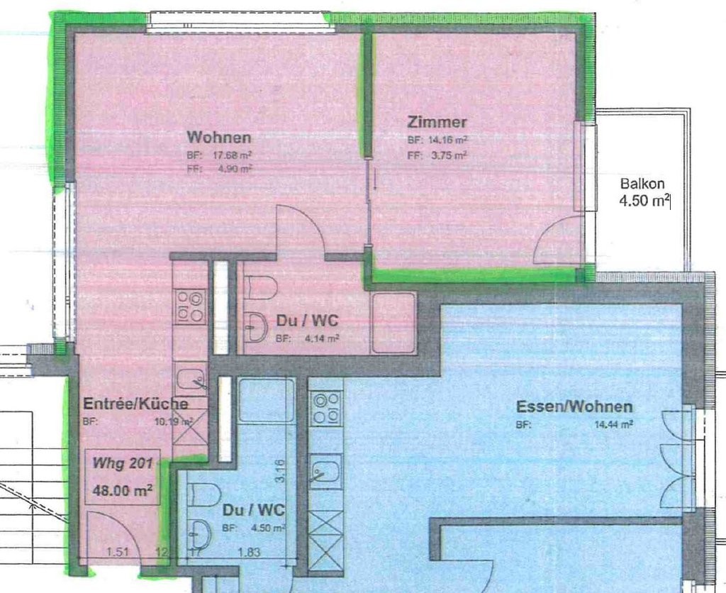 2 rooms apartment