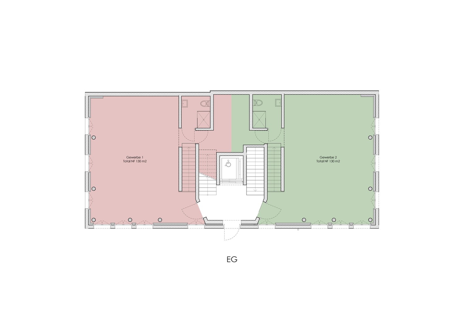 130-260m² commercial