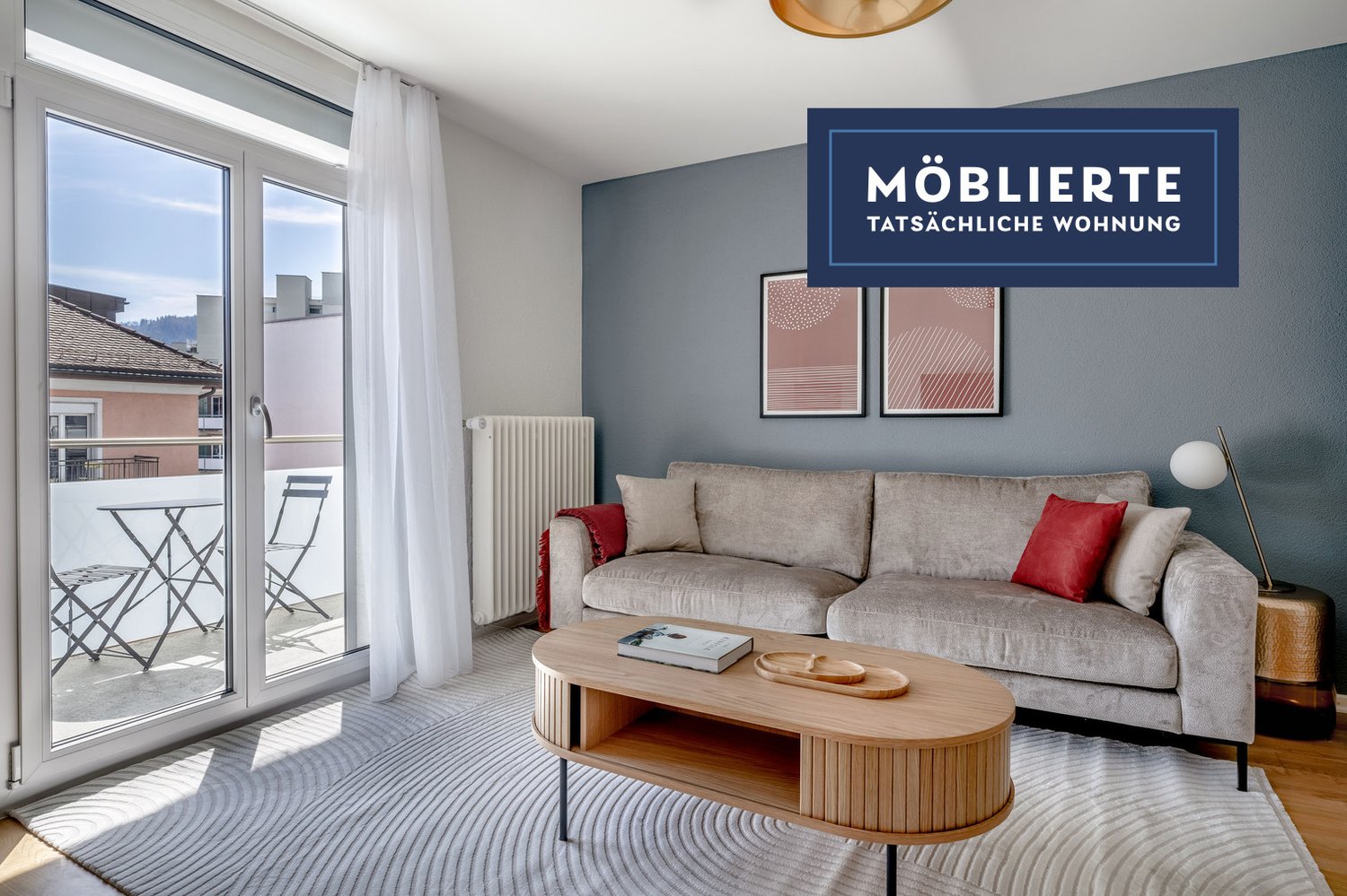 3 ½ rooms furnished flat