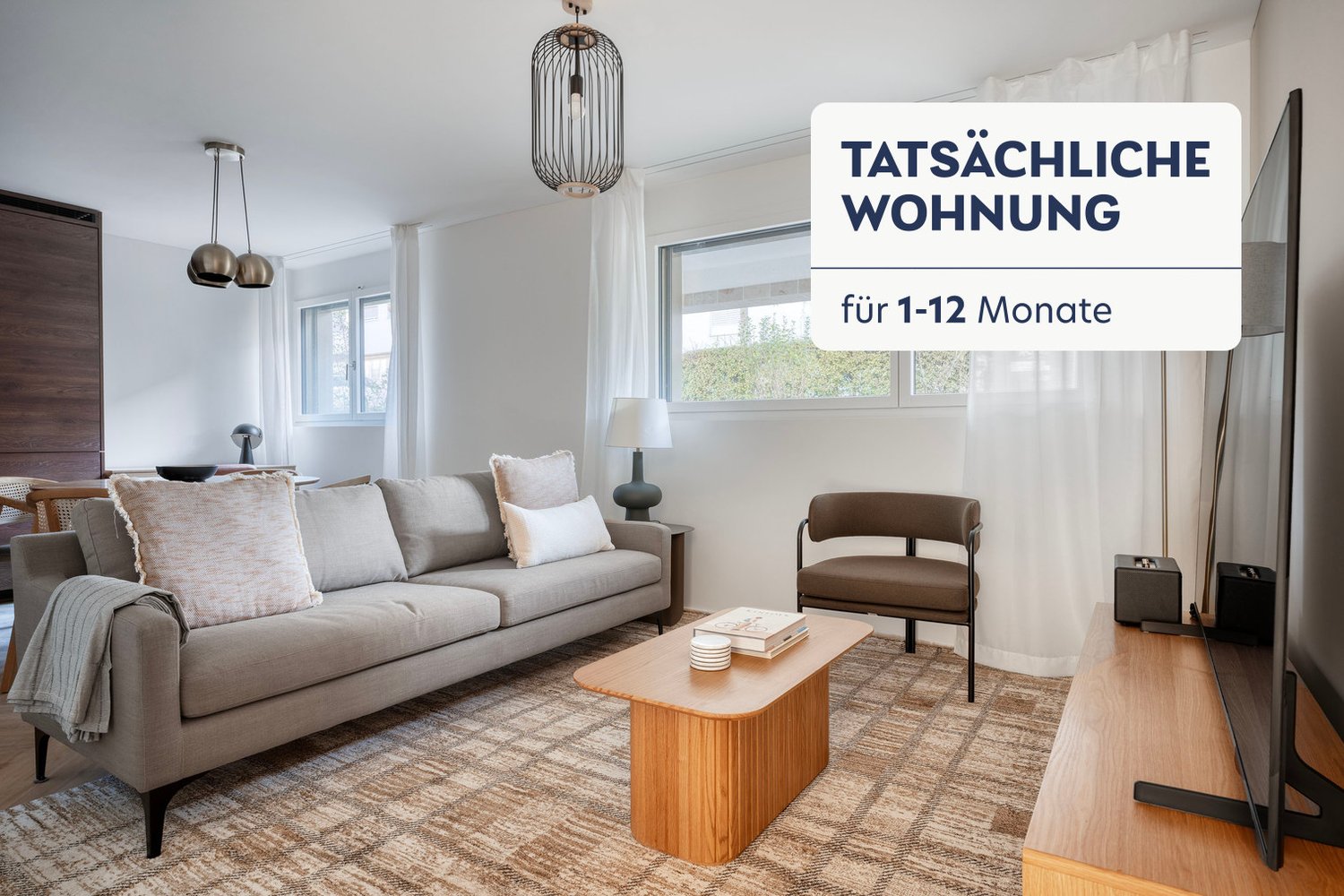 2 ½ rooms furnished flat