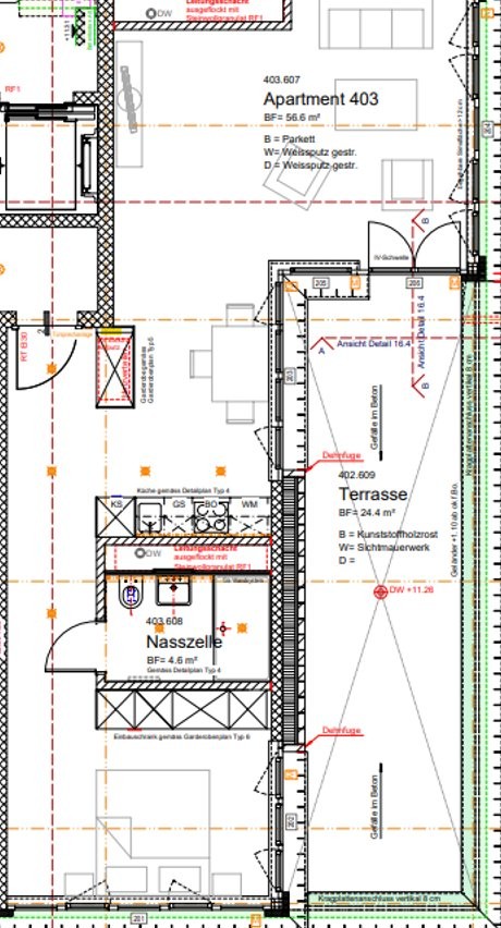 1 room attic flat