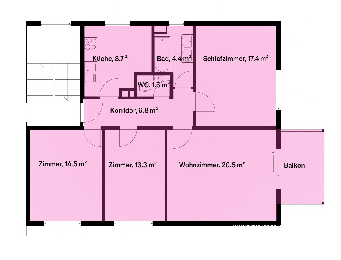 4 ½ rooms apartment