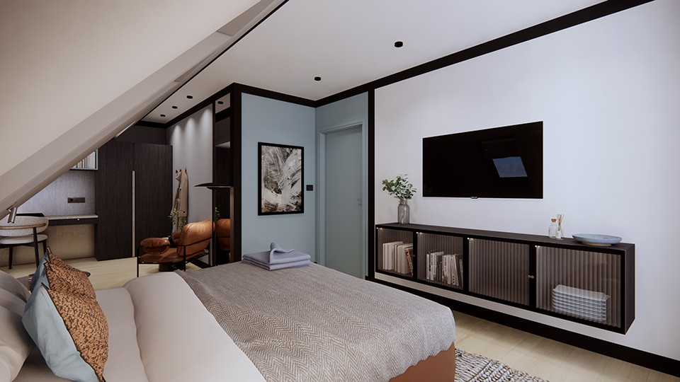 2 ½ rooms furnished flat