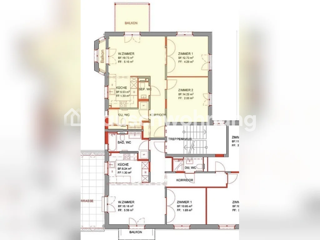3 rooms apartment