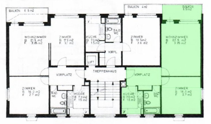2 ½ rooms apartment