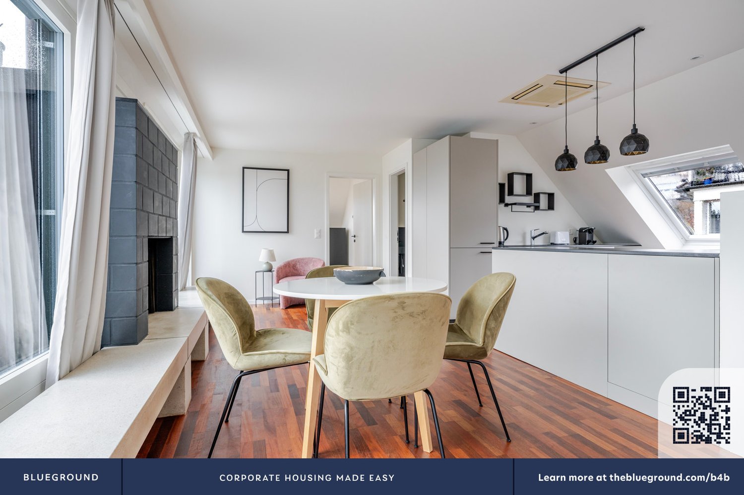 3 ½ rooms furnished flat