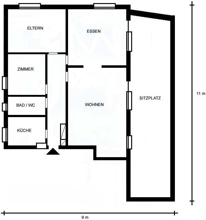 4 rooms apartment