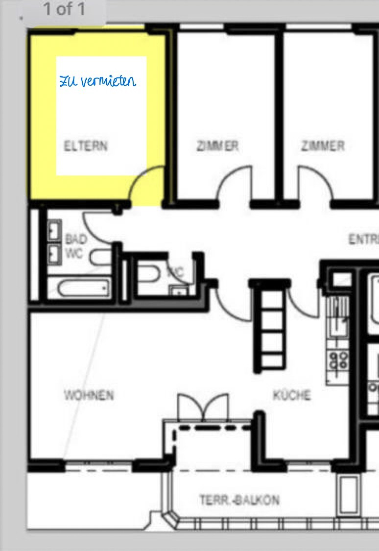 Room in a shared flat