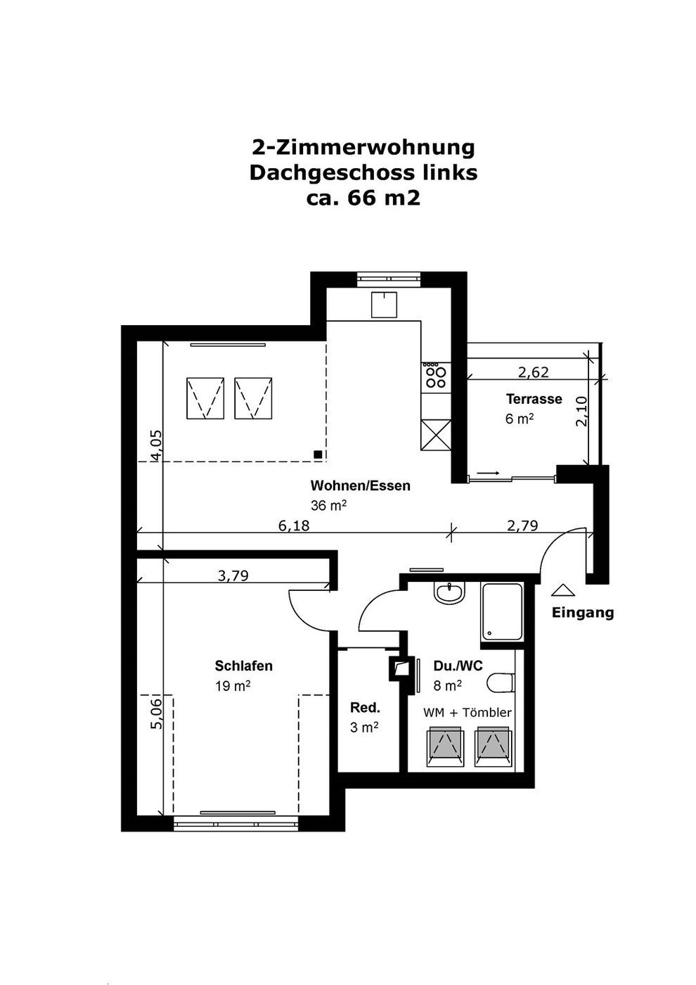 2 rooms apartment