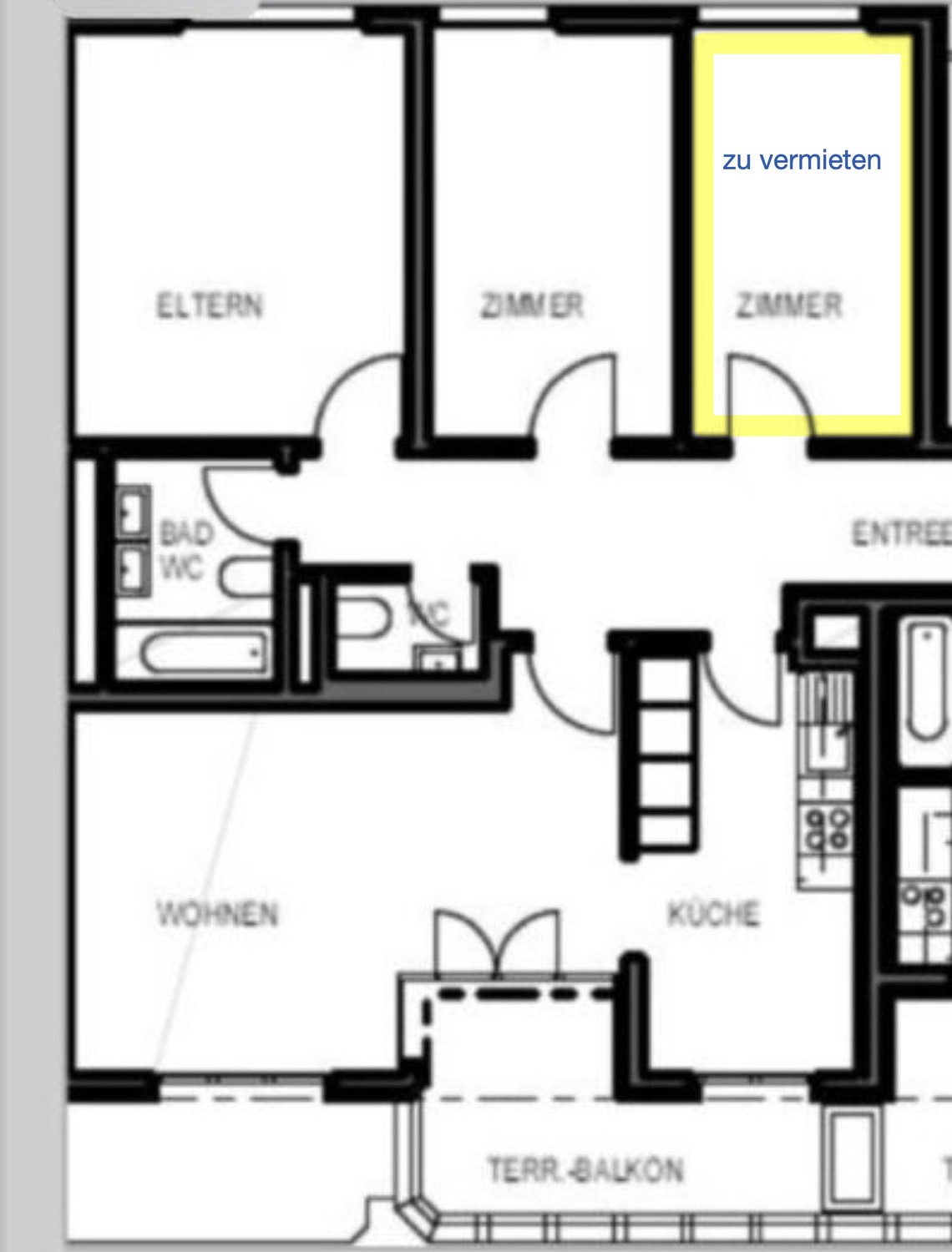 Room in a shared flat
