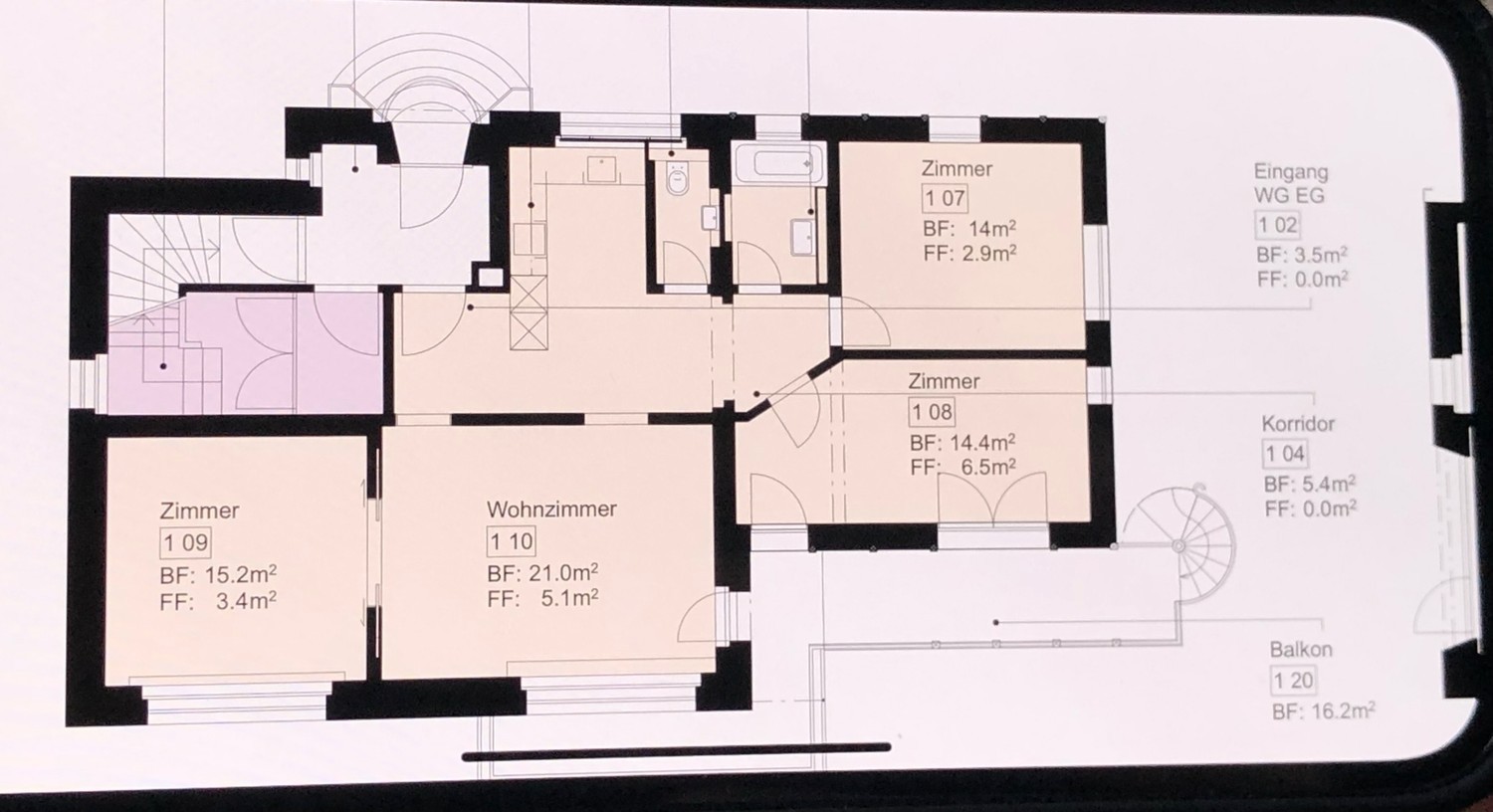 4 rooms apartment