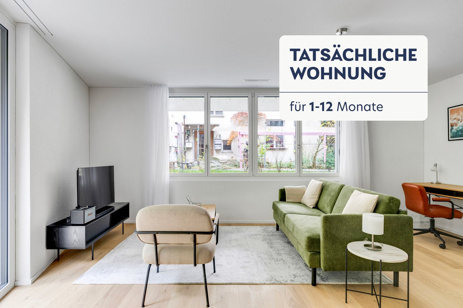 3 ½ rooms furnished flat