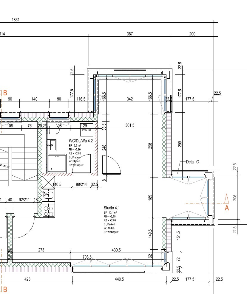 2 ½ rooms apartment