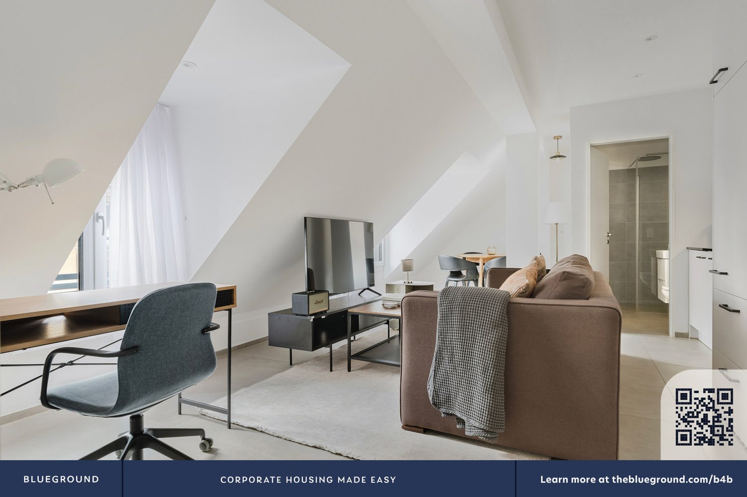 2 ½ pièces appartement meublé