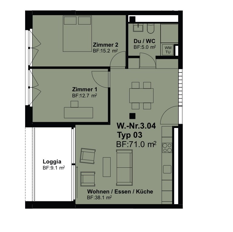 Room in a shared flat