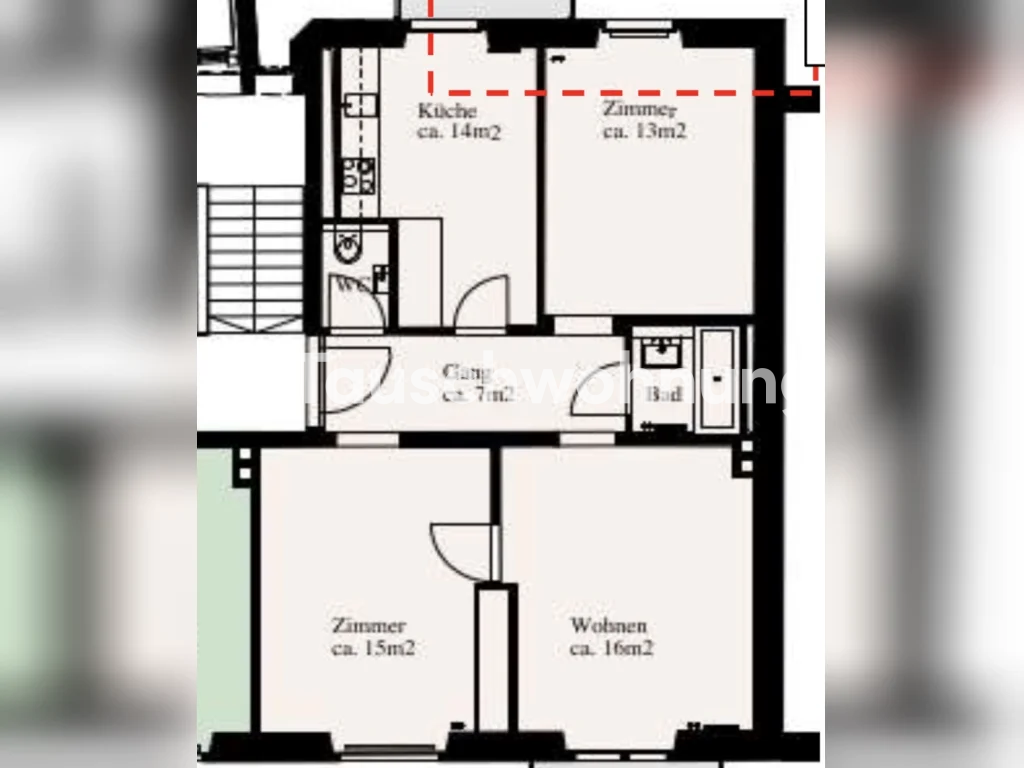 3 rooms apartment