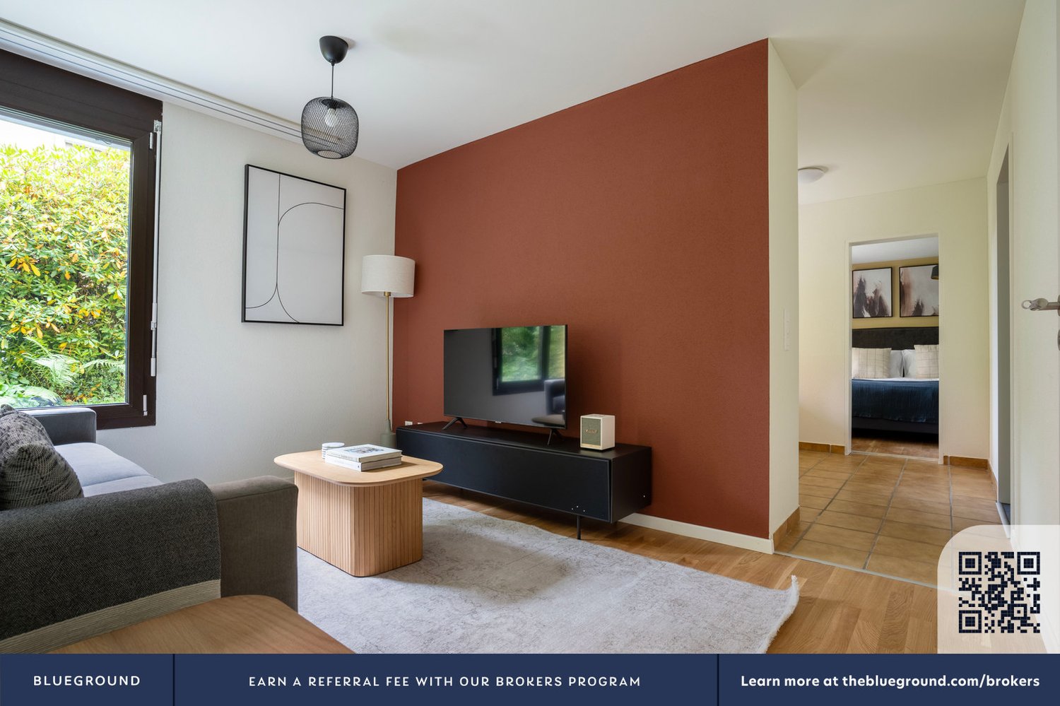 2 ½ rooms furnished flat