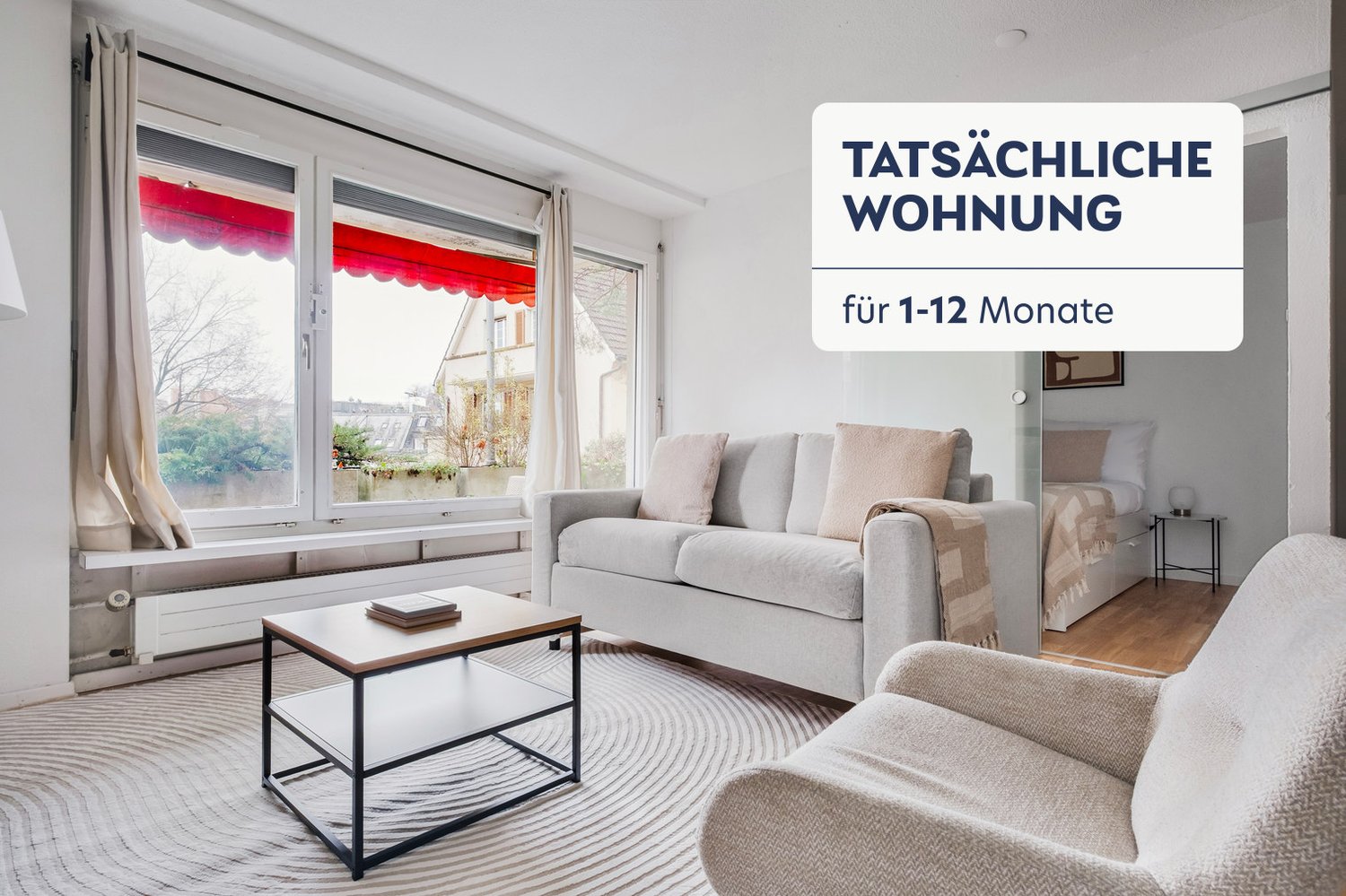 2 ½ rooms furnished flat