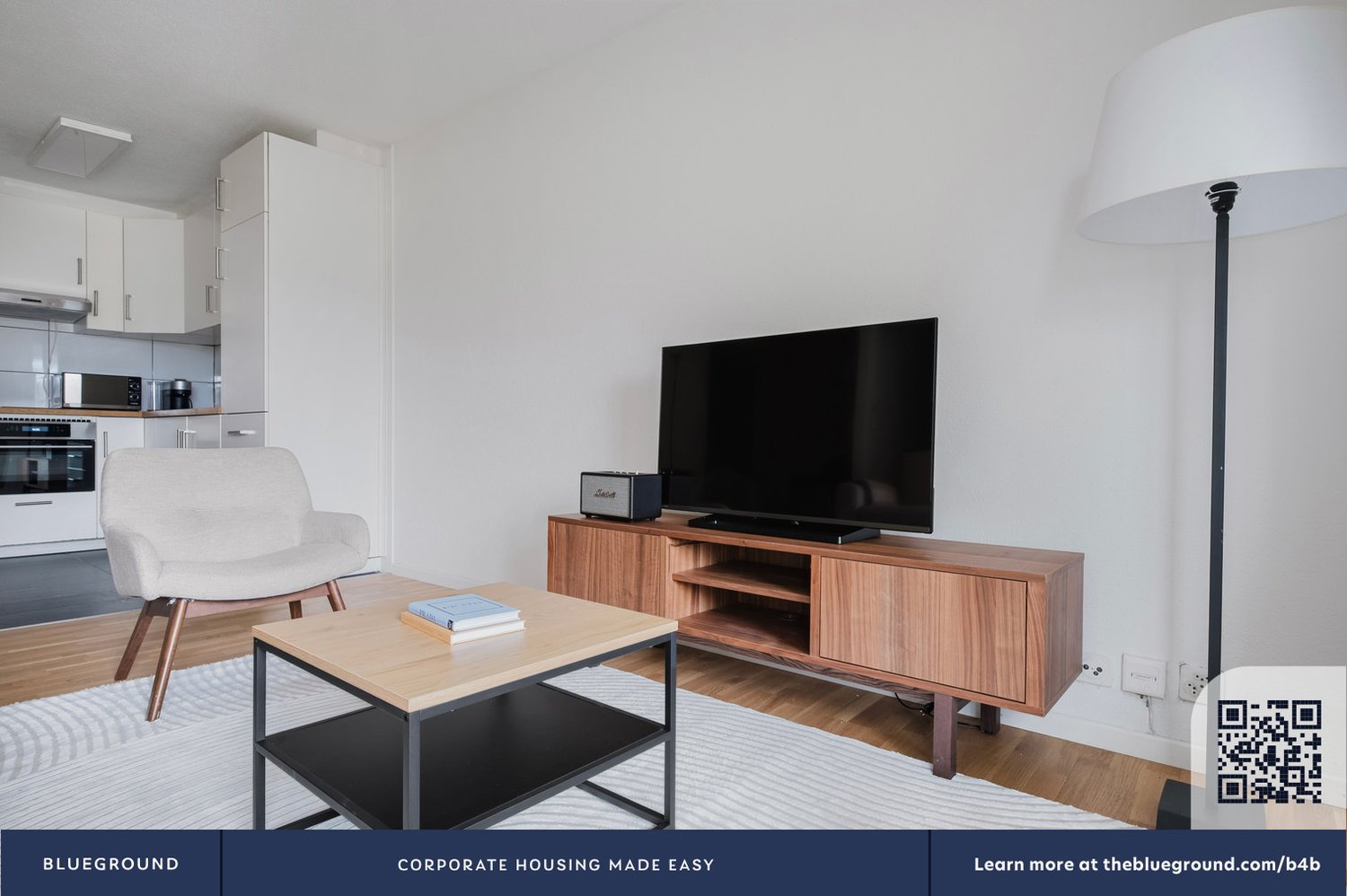 2 ½ rooms furnished flat