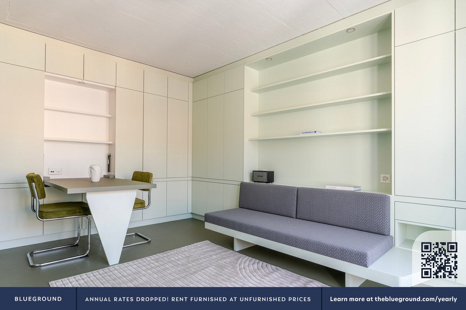2 ½ rooms furnished flat