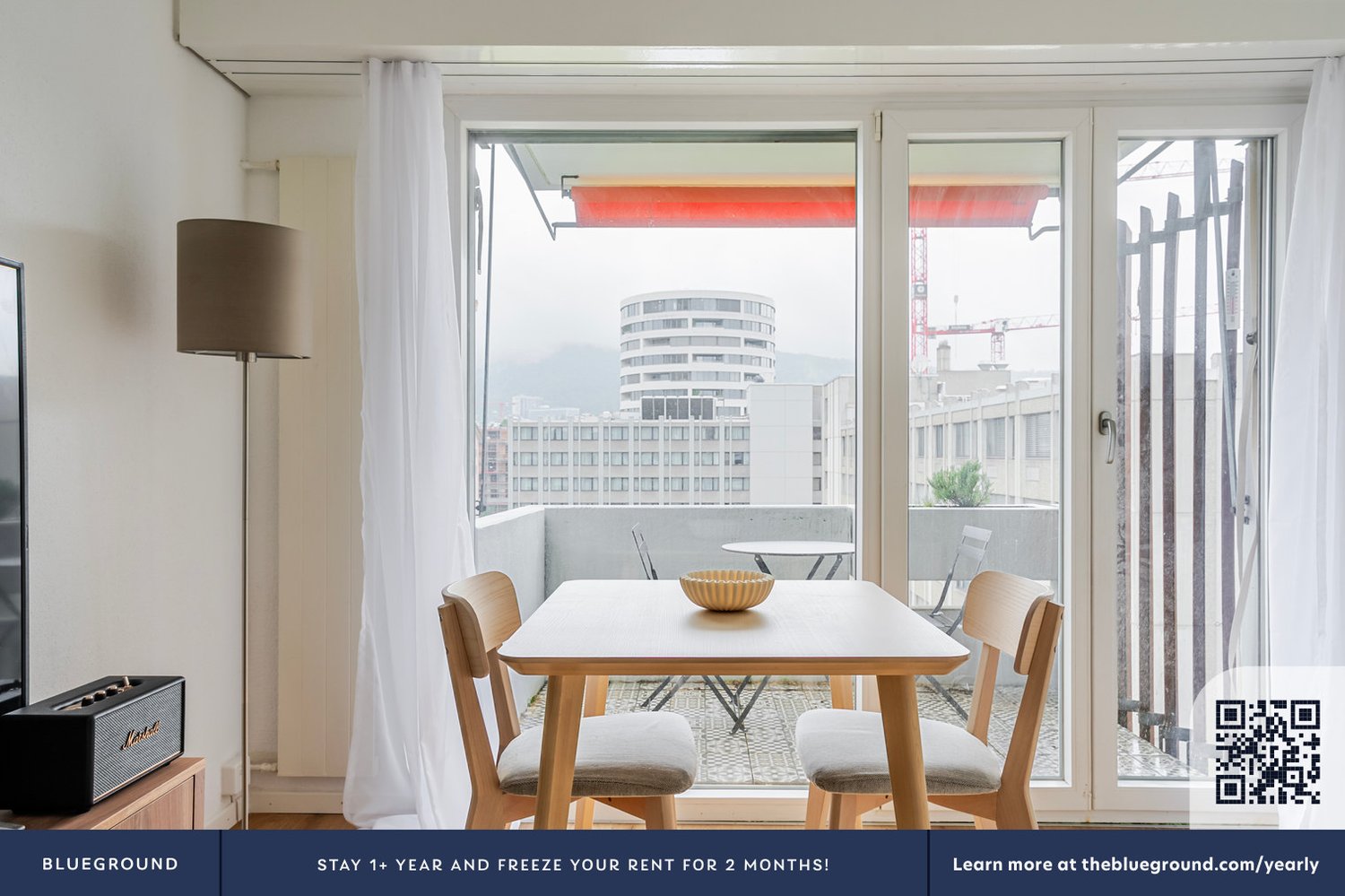 3 ½ rooms furnished flat