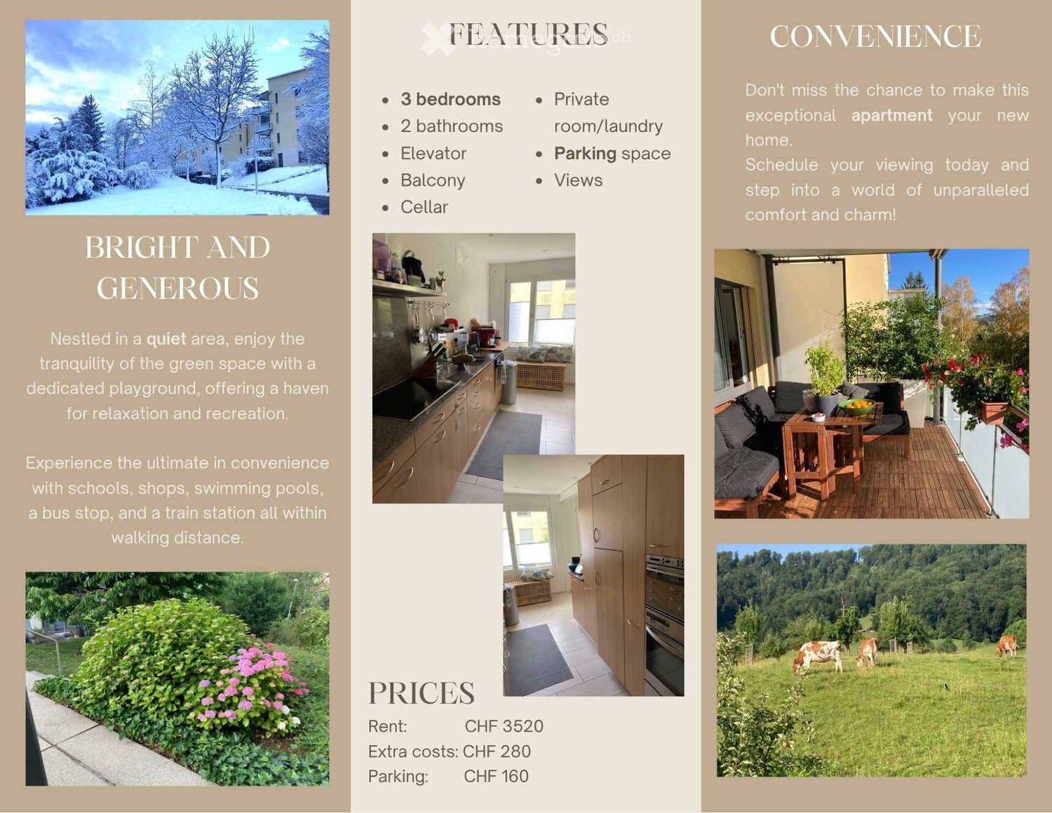 5 rooms apartment