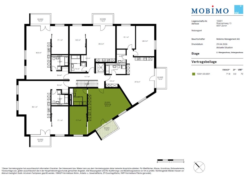 2 ½ rooms apartment