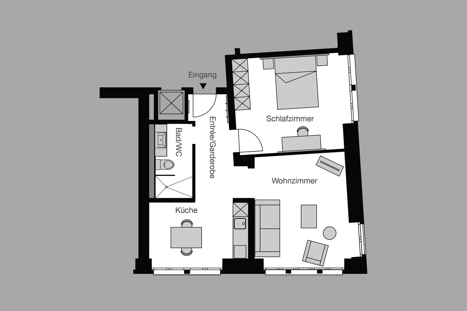 2 rooms apartment