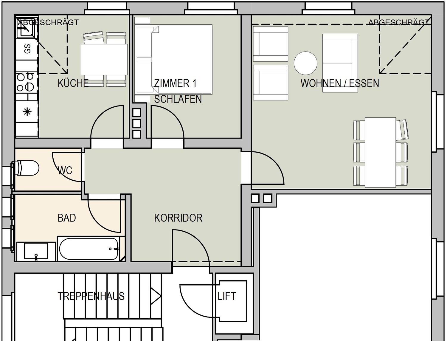 2 ½ room apartment