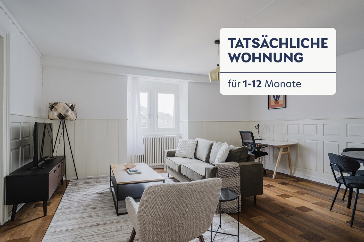 3 ½ pièces appartement meublé
