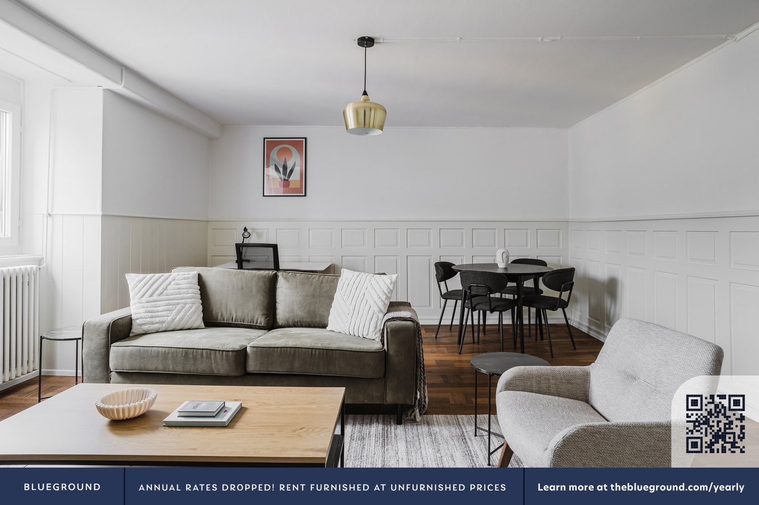 3 ½ pièces appartement meublé