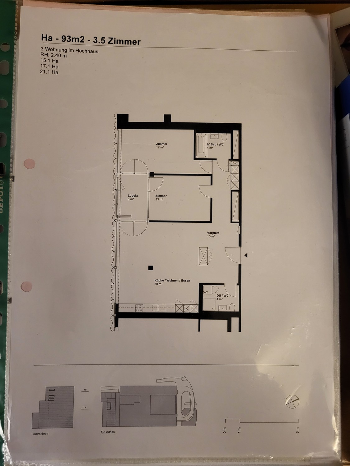 3 ½ rooms apartment