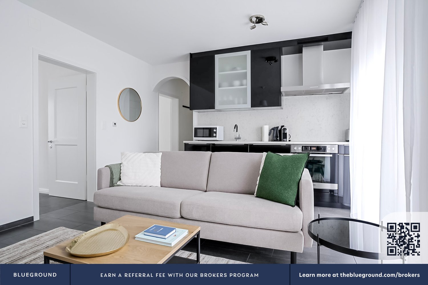 3 ½ rooms furnished flat