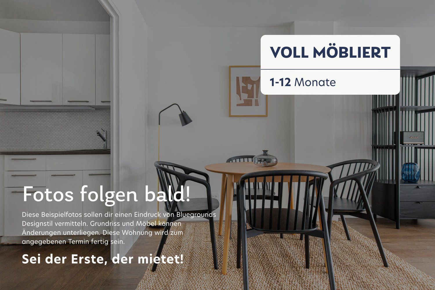 2 ½ rooms furnished flat