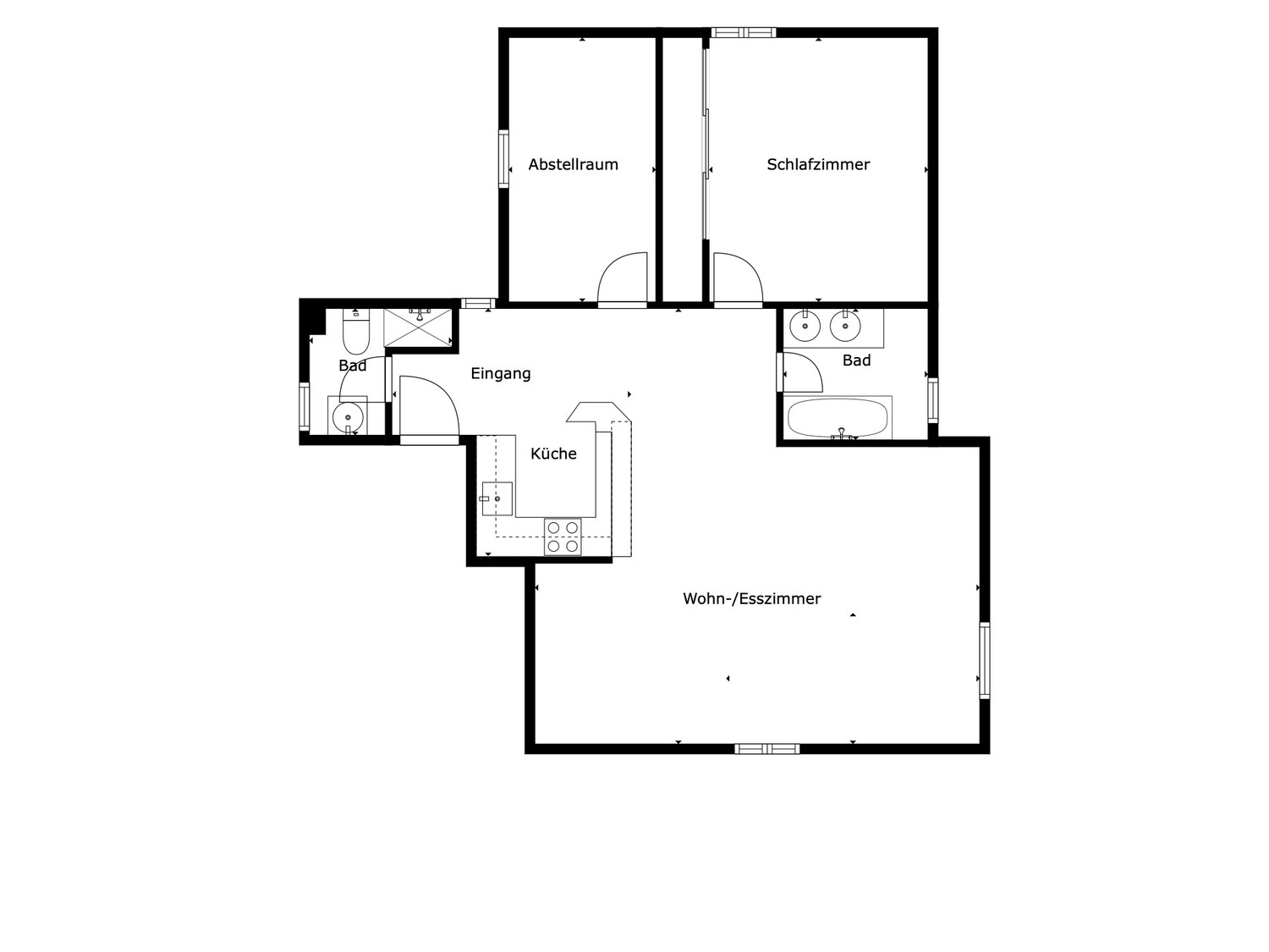 2 ½ rooms apartment