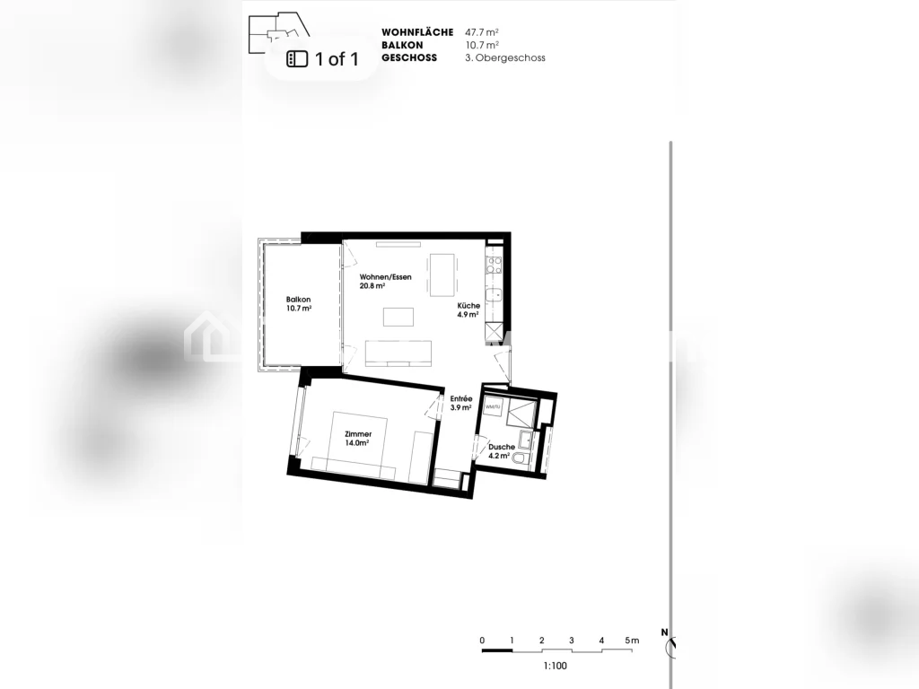 2 ½ rooms apartment