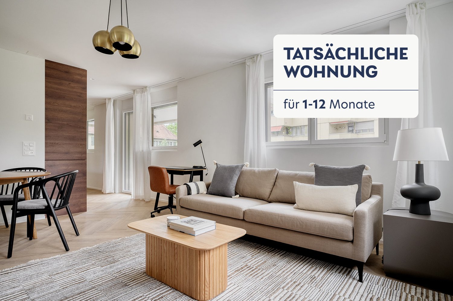 3 ½ rooms furnished flat