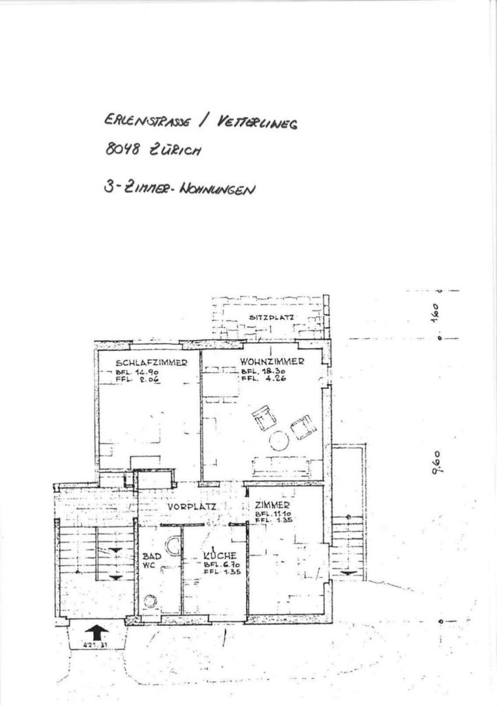 3 rooms apartment