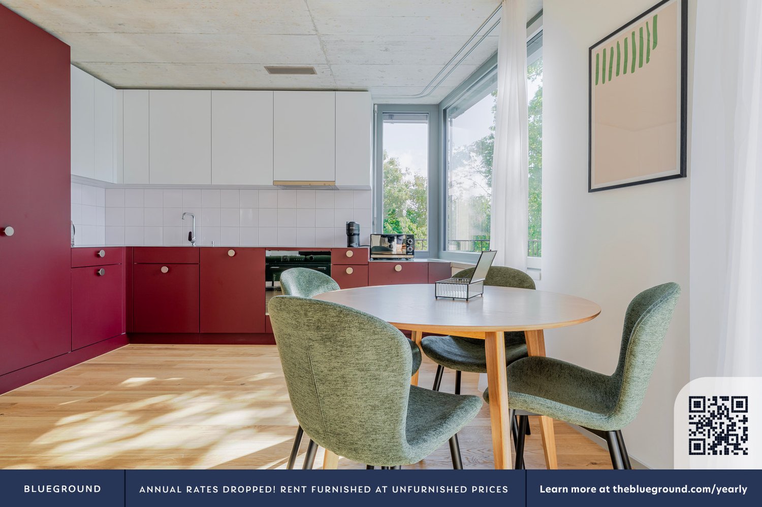 3 ½ rooms furnished flat