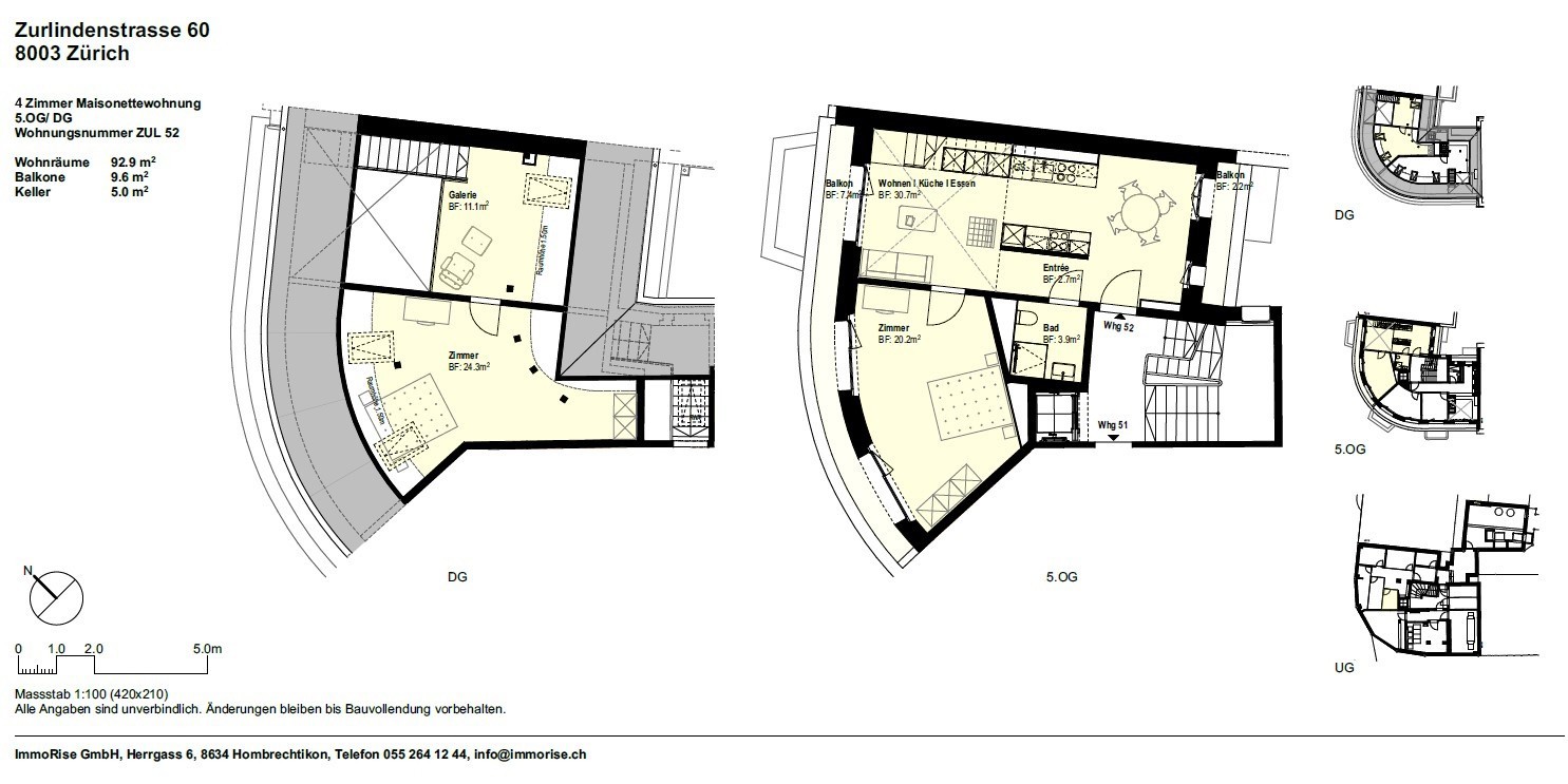 4 pièces appartement