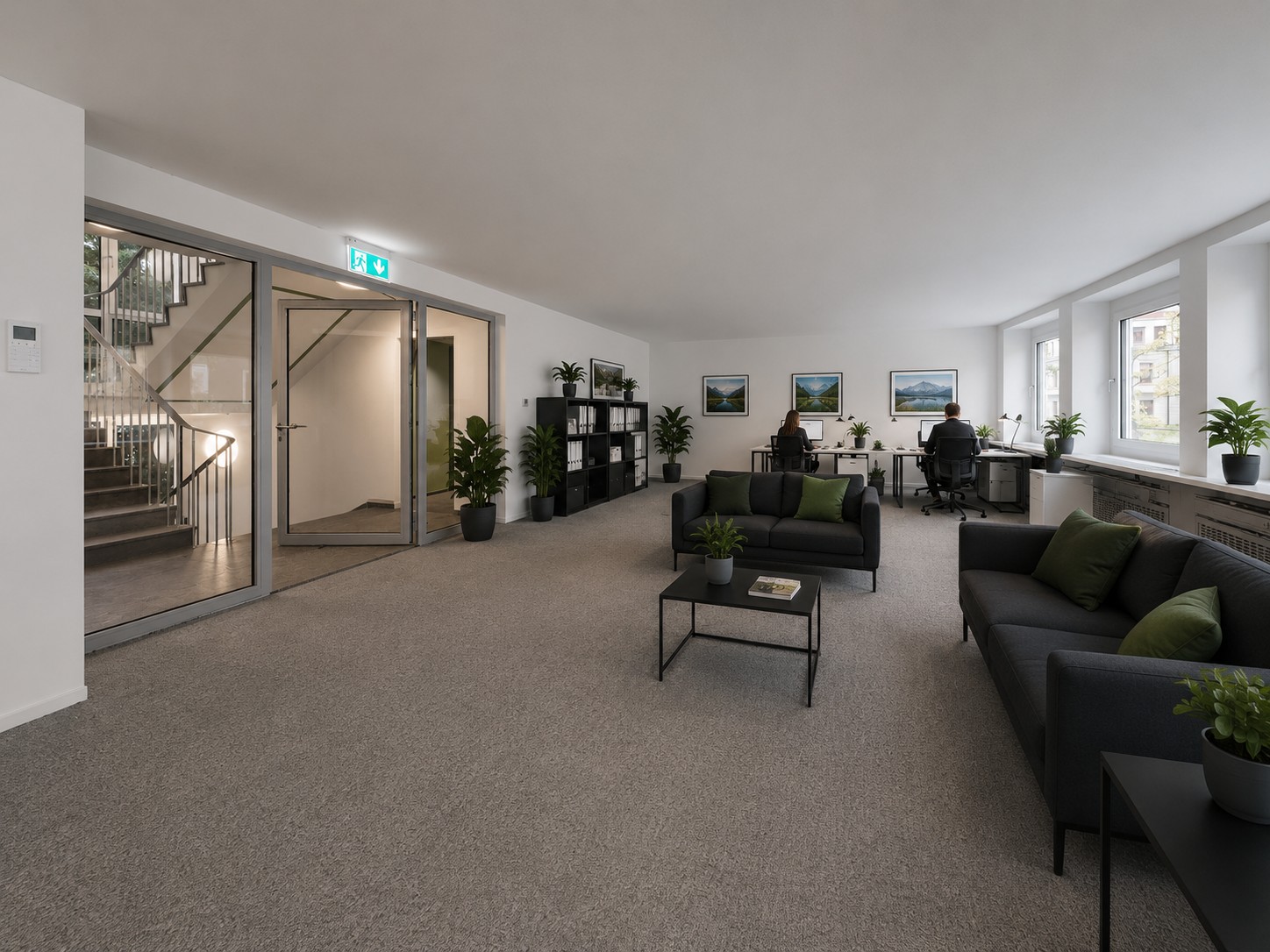 1078m² office